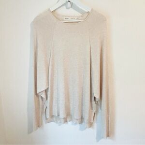 InWear Oatmeal Dolman Sleeve Crew Neck Sweater Pullover Boxy Cut - Size M